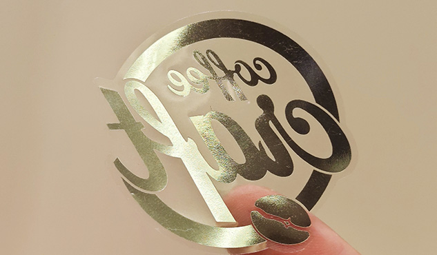 Clear & Silver Foil Stickers